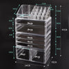 Cosmetic 7 Drawer Makeup Organizer Storage Jewellery Holder Box Acrylic Display Deals499