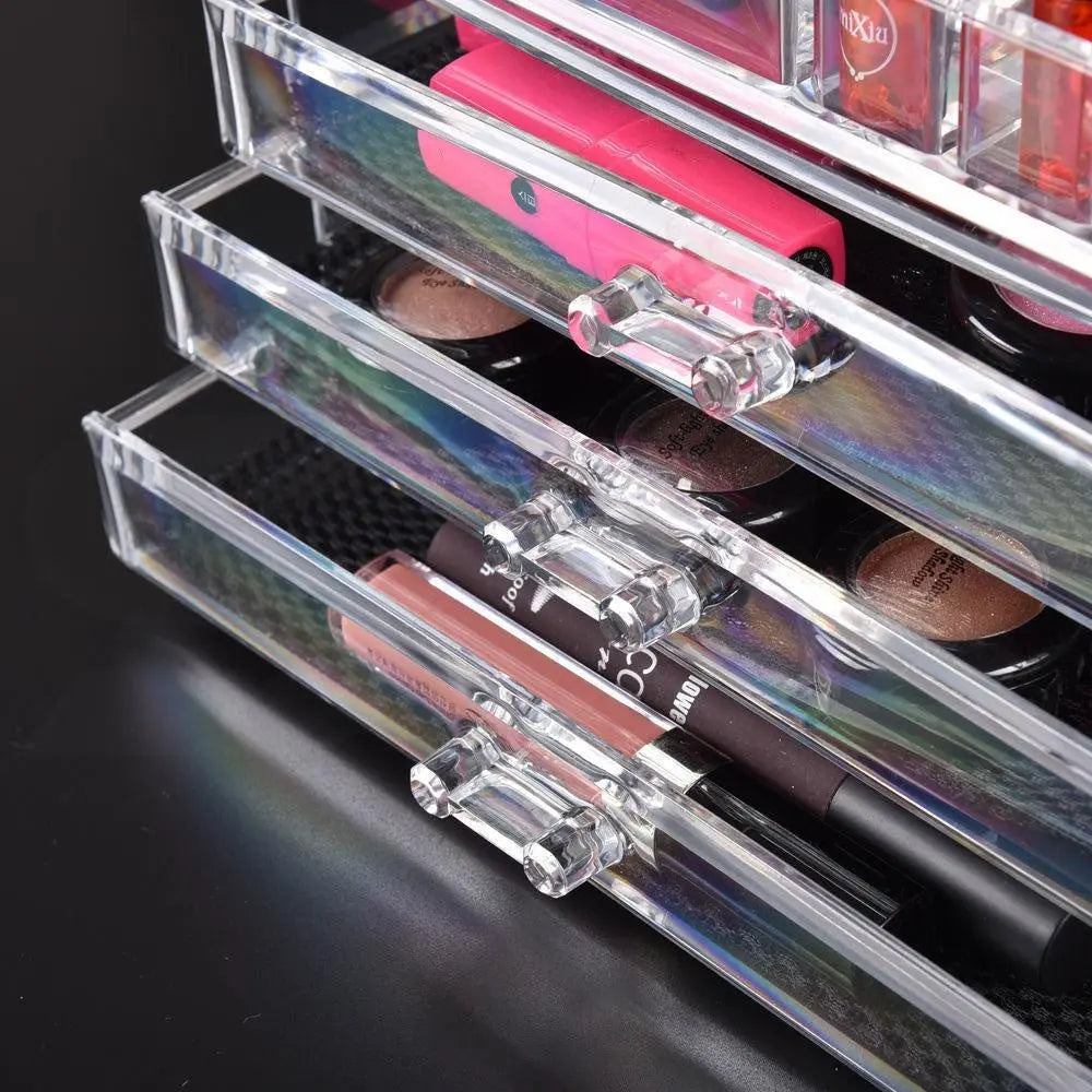 Cosmetic 7 Drawer Makeup Organizer Storage Jewellery Holder Box Acrylic Display Deals499