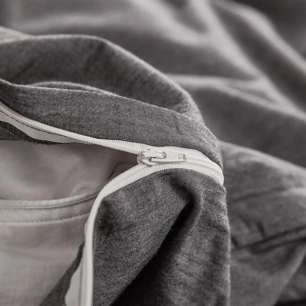 Cosy Club Duvet Cover Quilt Set Flat Cover Pillow Case Essential Black King Deals499