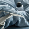 Cosy Club Duvet Cover Quilt Set Flat Cover Pillow Case Essential Blue Single Deals499