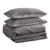 Cosy Club Duvet Cover Quilt Set King Flat Cover Pillow Case Grey Inspired Deals499