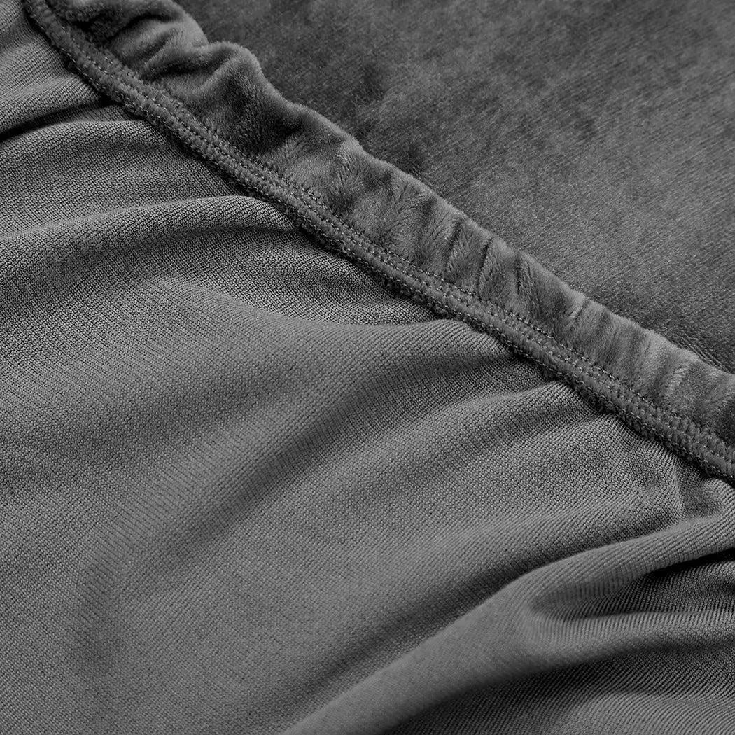 Couch High Stretch Sofa Lounge Cover Protector Recliner Slipcover 1 Seater Black Deals499