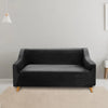 Couch High Stretch Sofa Lounge Cover Protector Recliner Slipcover 2 Seater Black Deals499