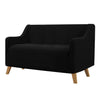 Couch Stretch Sofa Lounge Cover Protector Slipcover 2 Seater Black Deals499