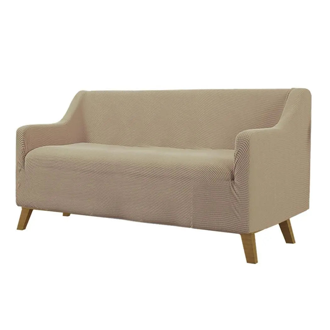 Couch Stretch Sofa Lounge Cover Protector Slipcover 3 Seater Sand Deals499