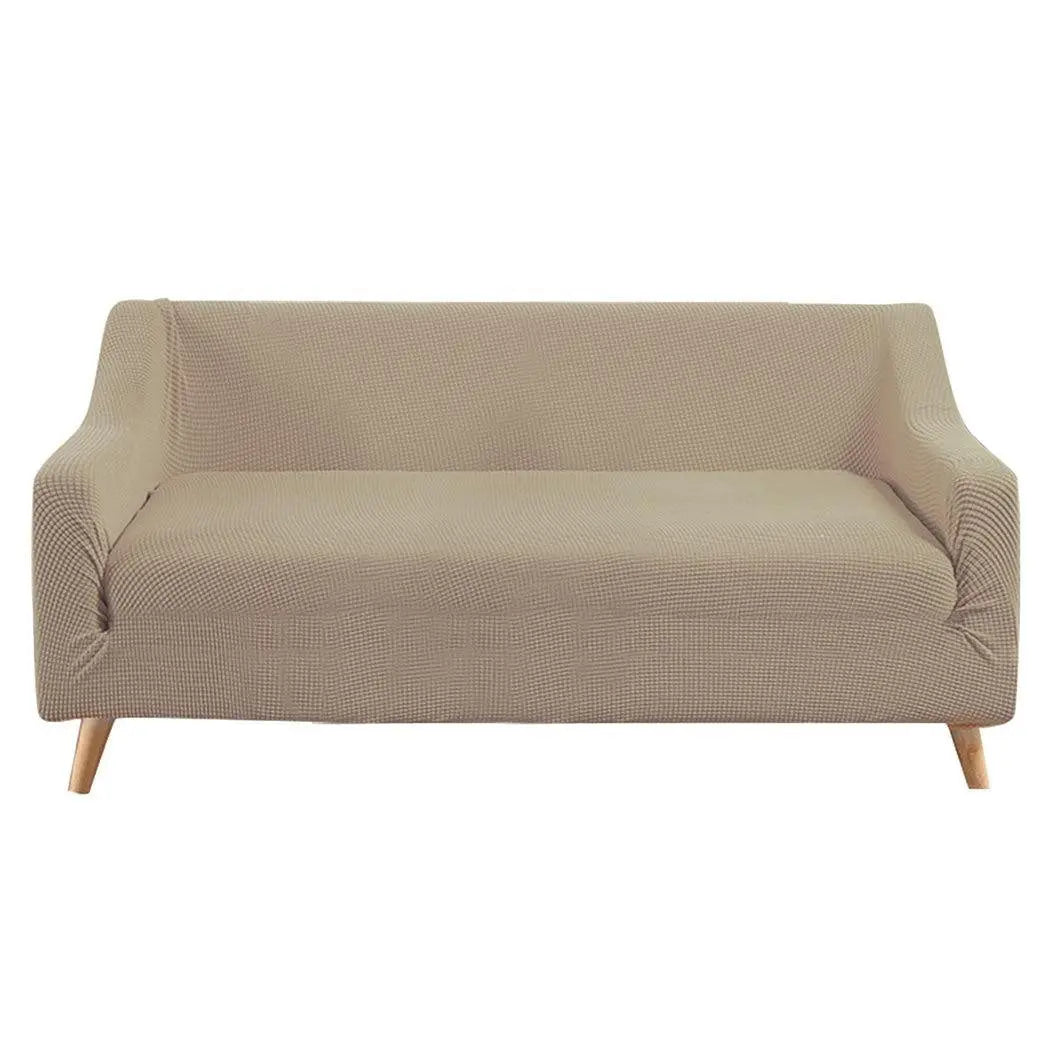 Couch Stretch Sofa Lounge Cover Protector Slipcover 3 Seater Sand Deals499