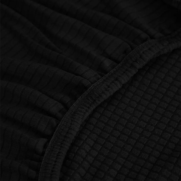 Couch Stretch Sofa Lounge Cover Protector Slipcover 4 Seater Black Deals499