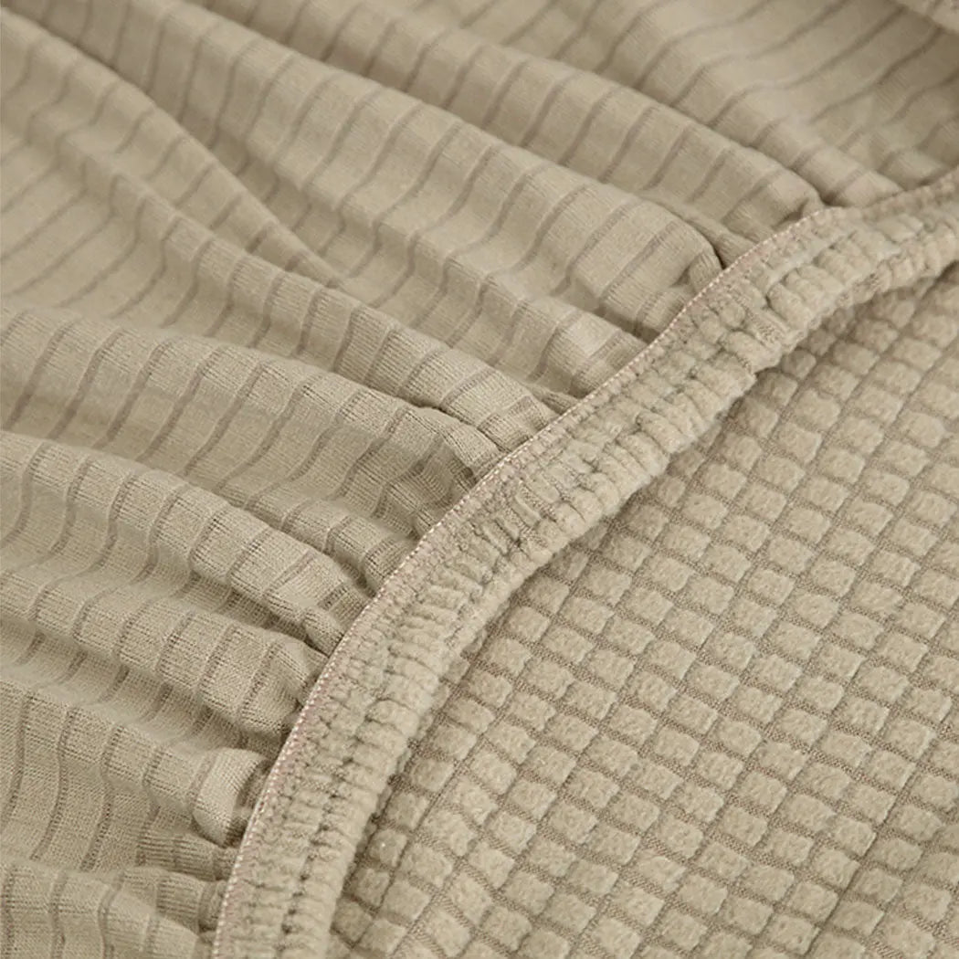 Couch Stretch Sofa Lounge Cover Protector Slipcover 4 Seater Sand Deals499