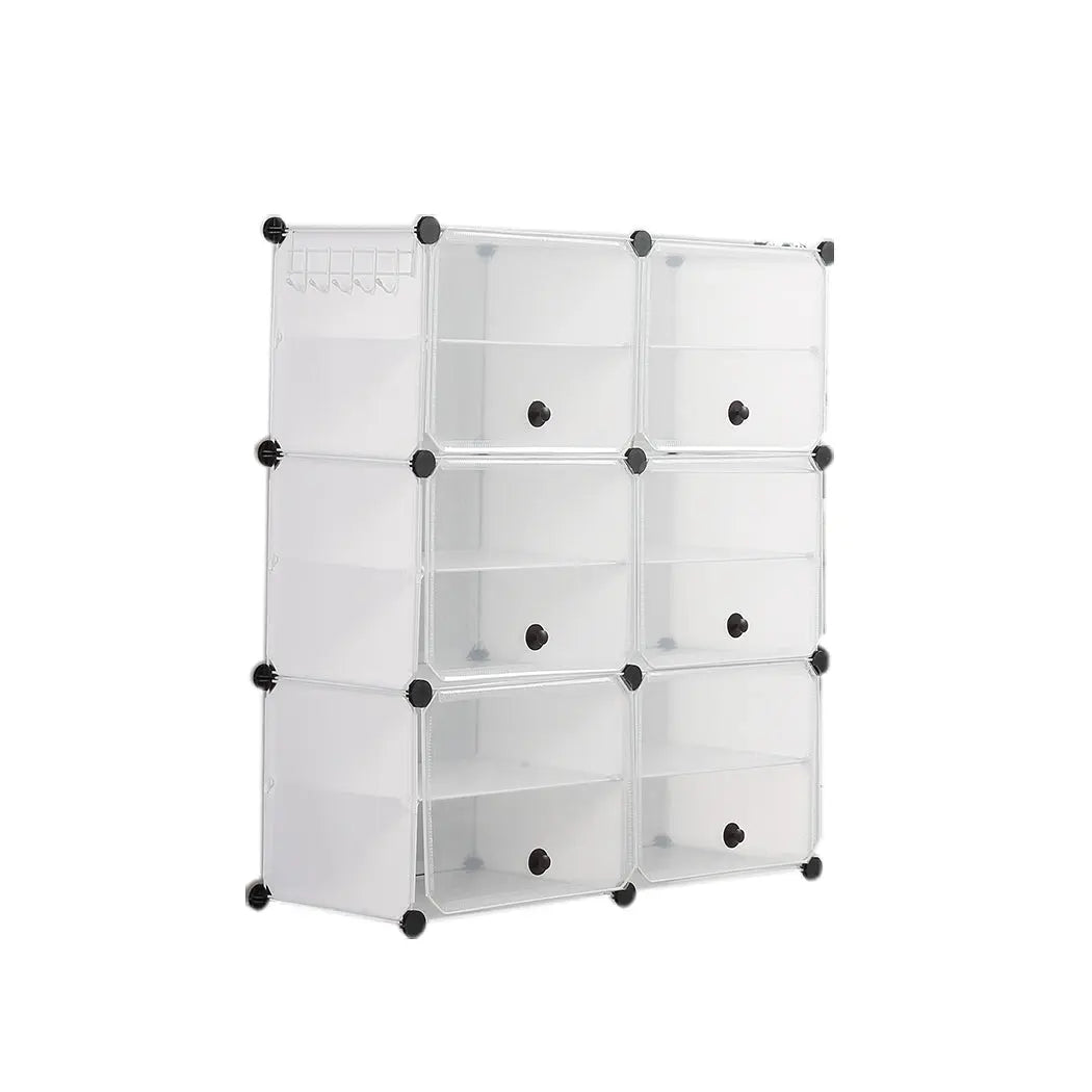 Cube Cabinet DIY Shoe Storage Cabinet Organiser Rack Shelf Stackable 6 Tier Deals499