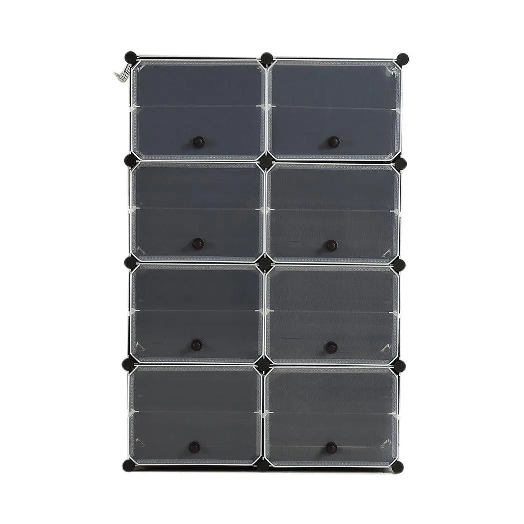 Cube Cabinet DIY Shoe Storage Cabinet Organiser Rack Shelf Stackable 8 Tier Deals499
