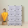 Cube Cabinet DIY Shoe Storage Cabinet Organiser Rack Shelf Stackable 8 Tier Deals499