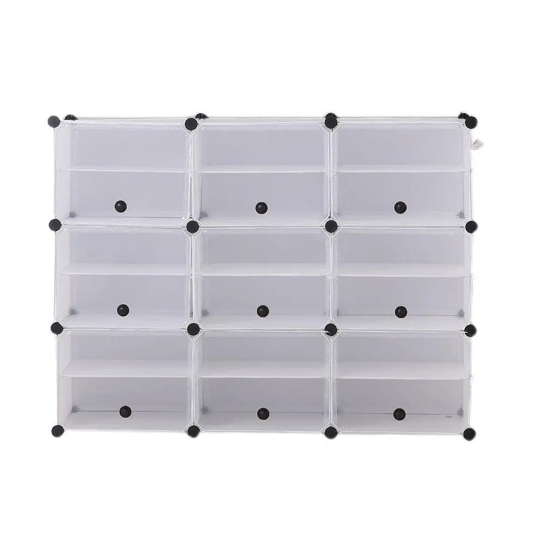 Cube Cabinet Shoe Storage Cabinet Organiser Shelf Stackable DIY 6 Tier 3 Column Deals499
