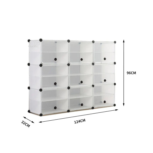 Cube Cabinet Shoe Storage Cabinet Organiser Shelf Stackable DIY 6 Tier 3 Column Deals499