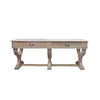 Curtis 2 Drawer Large Console Natural Reclaimed Timber Amethyst Hera