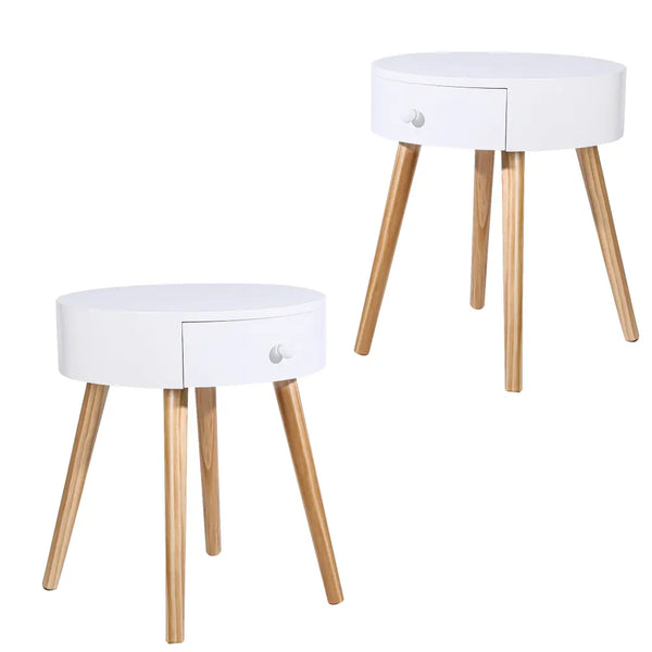 Cyclonus Bedside Table Side Table Bedroom Drawers Set of 2 Deals499