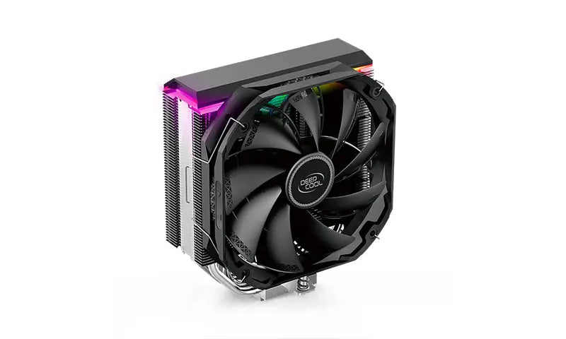 DEEPCOOL AS500 CPU Cooler 5x6mm Heatpipes, Universal RAM Compatibility, TDP 220W, TF140S FDP Fan, ARGB LED Top Cover, Intel LGA2066/2011 AMD AM4 AM3 DEEPCOOL