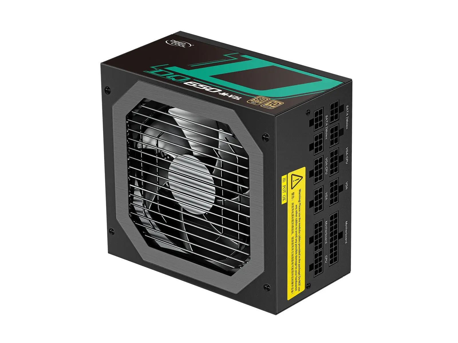 DEEPCOOL GamerStorm DQ650-M-V2L Fully Modular 650W 80+ Gold Power Supply Unit (PSU), Japanese Capacitors, 10-Year Warranty DEEPCOOL