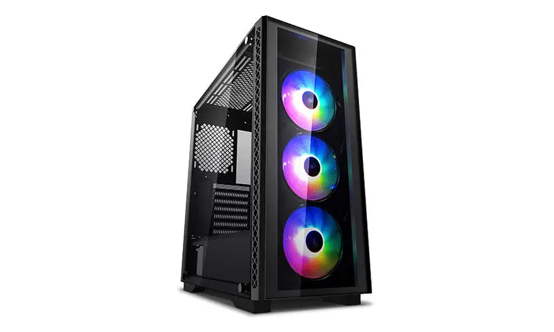 DEEPCOOL MATREXX 50 ADD-RGB 3F Minimalistic Mid-Tower Case, 3 Reinstalled ARGB Fans DEEPCOOL