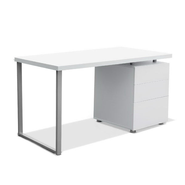 Artiss Metal Desk with 3 Drawers - White Deals499