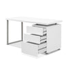 Artiss Metal Desk with 3 Drawers - White Deals499