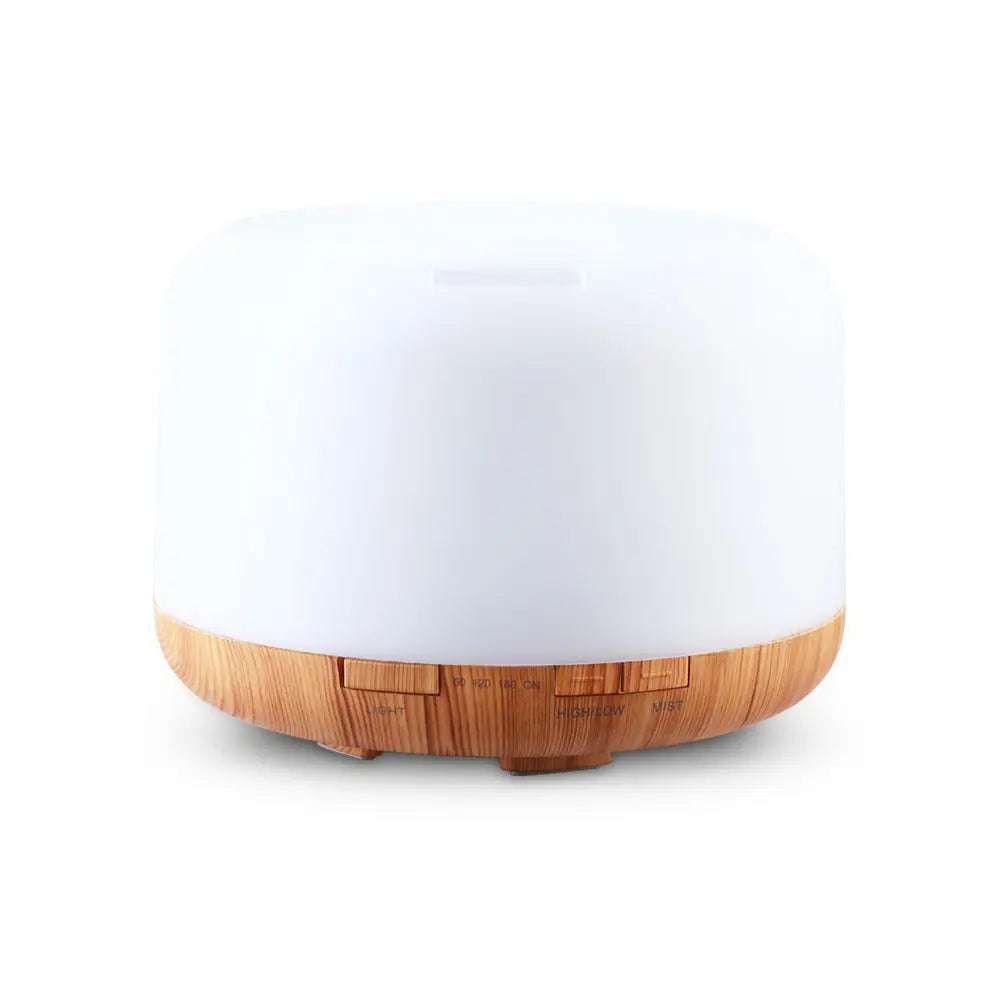 DEVANTI Aroma Diffuser Aromatherapy LED Night Light Air Humidifier Purifier Light Wood Grain 500ml Deals499