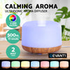 DEVANTI Aroma Diffuser Aromatherapy LED Night Light Air Humidifier Purifier Light Wood Grain 500ml Deals499
