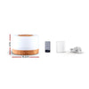 DEVANTI Aroma Diffuser Aromatherapy LED Night Light Air Humidifier Purifier Round Light Wood Grain 500ml Remote Control Deals499