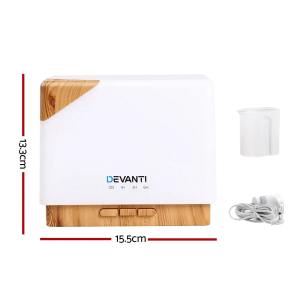 DEVANTi Aroma Diffuser Air Humidifier Night Light 600ml Deals499