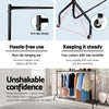 Artiss 6FT Clothes Racks Metal Garment Display Rolling Rail Hanger Airer Stand Portable Deals499