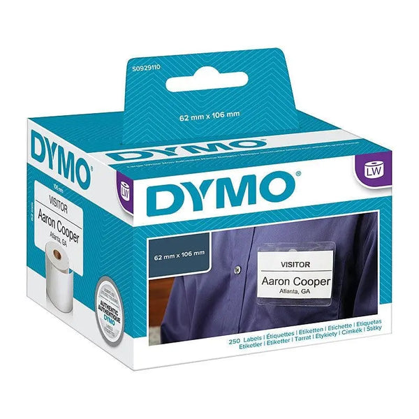 DYMO LW NameBadge 62mm x 106mm DYMO