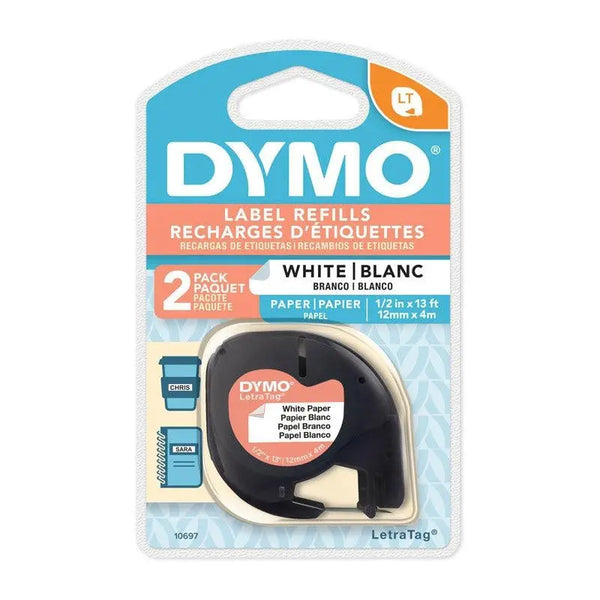 DYMO Light Paper 12mm x 4m Wh 2pk DYMO