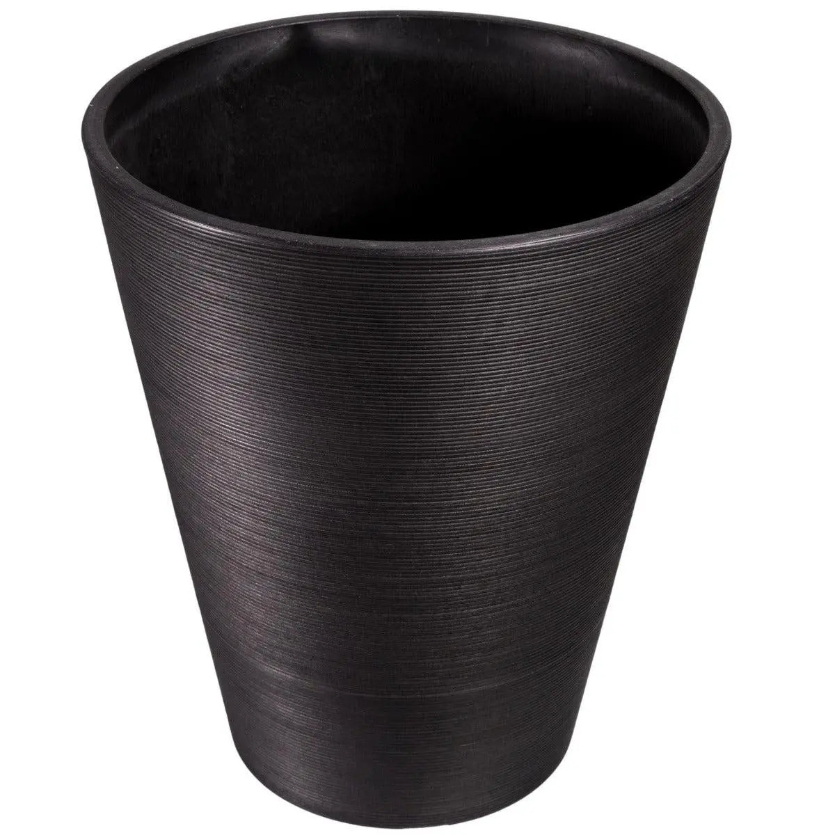 Decorative Textured Round Black Planter 47cm Deals499
