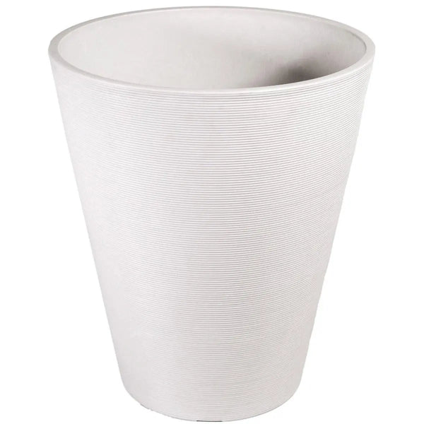 Decorative Textured Round White Planter 47cm Deals499