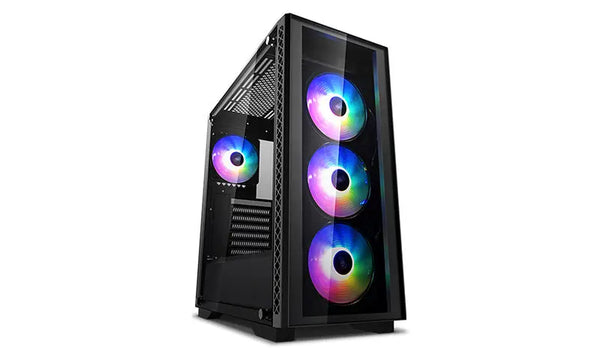 Deepcool MATREXX 50 ADD-RGB 4F LD Mid-Tower Case, Supports E-ATX MC, Tempered Glass, PSU Shroud, 4 Preinstalled ARGB Fans DEEPCOOL