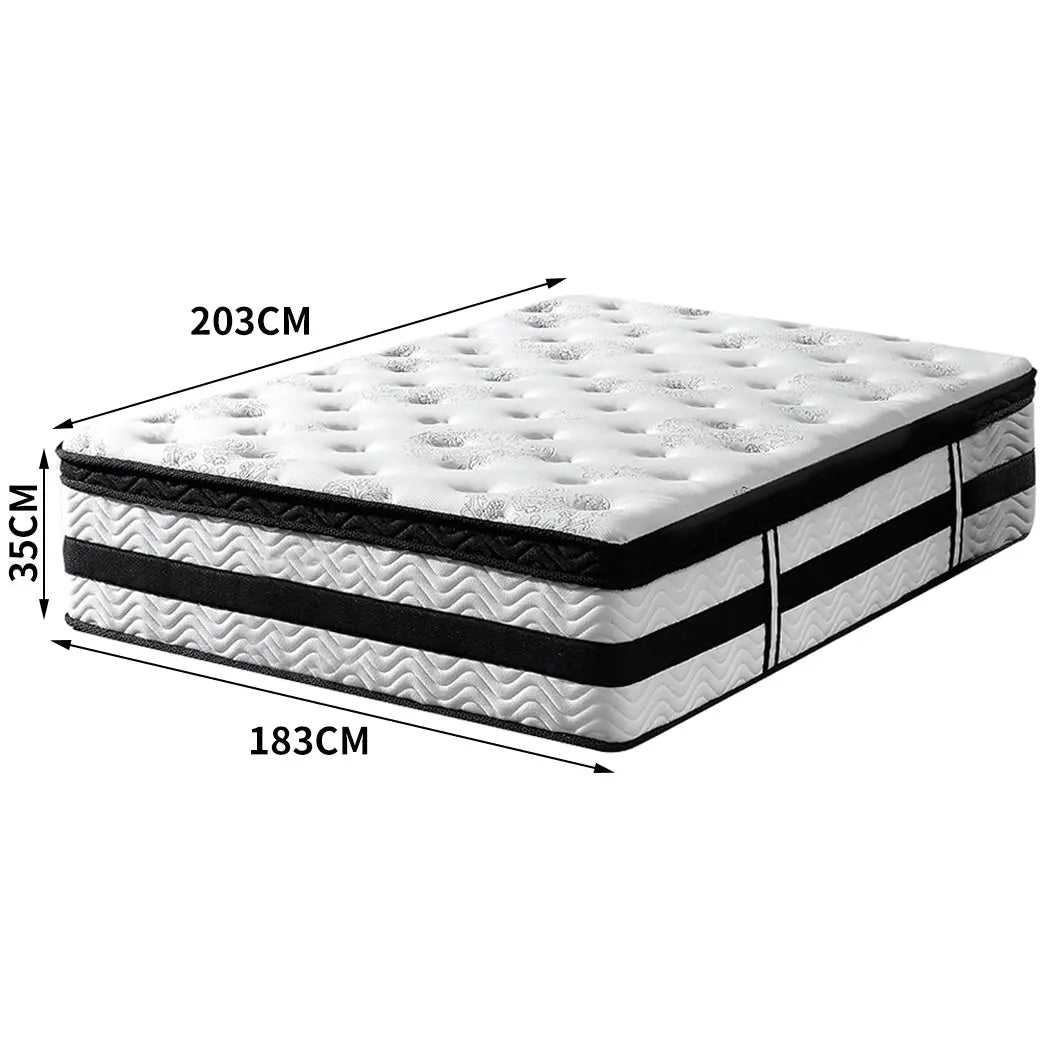 DeramZ 35CM Thickness Euro Top Egg Crate Foam Mattress in King Size DreamZ