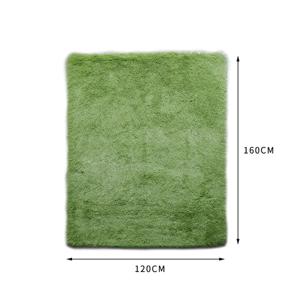 Designer Soft Shag Shaggy Floor Confetti Rug Carpet Home Decor 120x160cm Green Deals499
