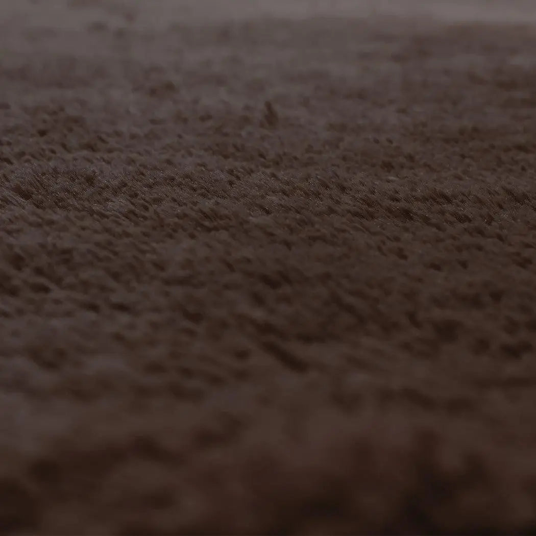 Designer Soft Shag Shaggy Floor Confetti Rug Carpet Home Decor 200x230cm Coffee Deals499