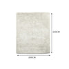 Designer Soft Shag Shaggy Floor Confetti Rug Carpet Home Decor 200x230cm Cream Deals499