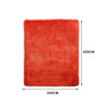 Designer Soft Shag Shaggy Floor Confetti Rug Carpet Home Decor 300x200cm Red Deals499