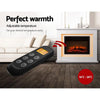 Devanti 2000W Electric Fireplace Mantle Portable Fire Log Wood Heater 3D Flame Effect White Deals499