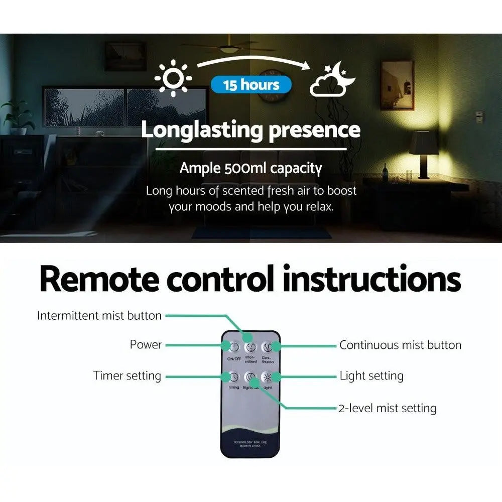 Devanti 4-In-1 Aroma Diffuser Aromatherapy Humidifier Essential Oil 500ml Deals499