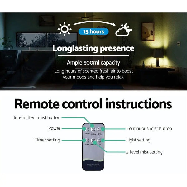 Devanti 4-In-1 Aroma Diffuser Aromatherapy Humidifier Essential Oil 500ml Deals499