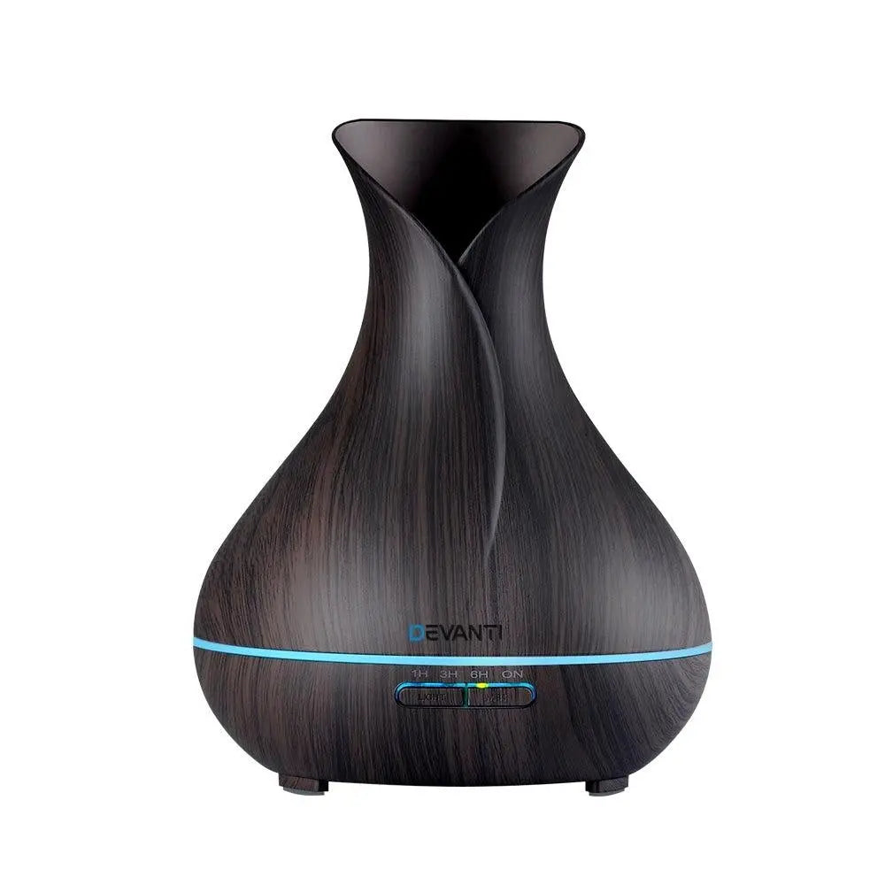 Devanti 400ml 4 in 1 Aroma Diffuser with remote control- Dark Wood Deals499