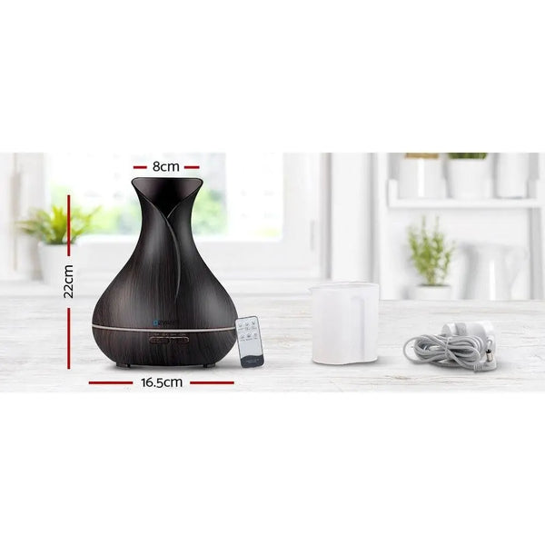 Devanti 400ml 4 in 1 Aroma Diffuser with remote control- Dark Wood Deals499