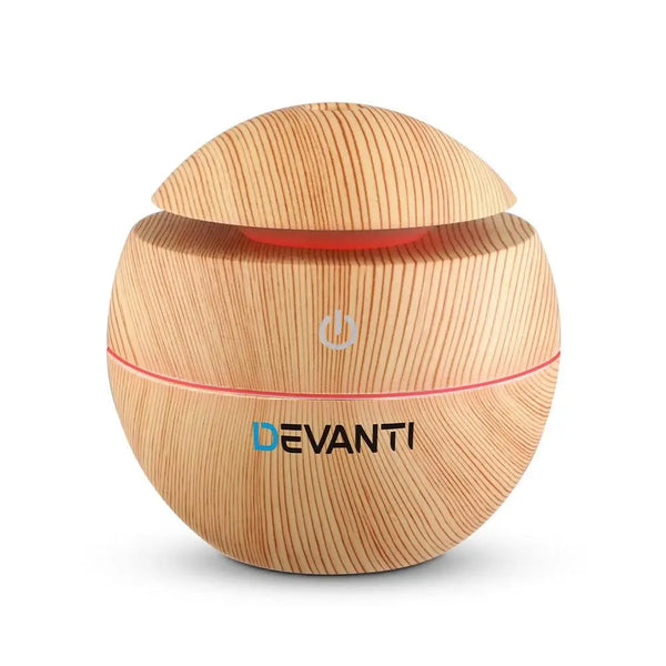 Devanti Aromatherapy Diffuser Aroma Essential Oils Air Humidifier LED Light 130ml Deals499