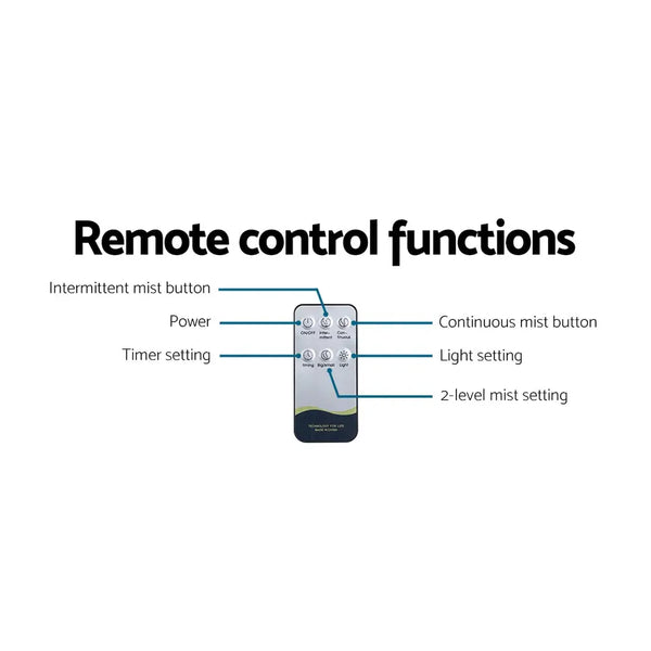 Devanti Aromatherapy Diffuser Aroma Essential Oils Air Humidifier LED Light 400ml Deals499