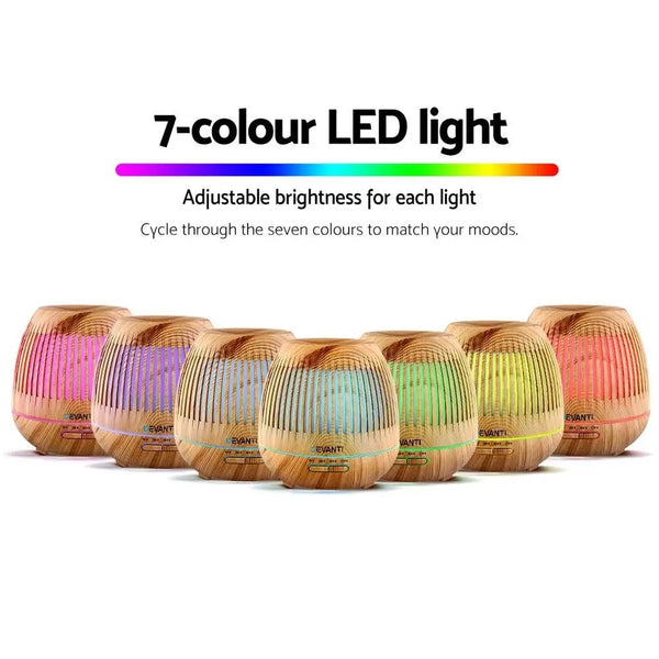 Devanti Aromatherapy Diffuser Aroma Essential Oils Air Humidifier LED Light 400ml Deals499