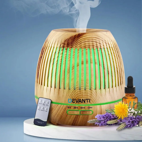 Devanti Aromatherapy Diffuser Aroma Essential Oils Air Humidifier LED Light 400ml Deals499