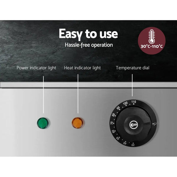 Devanti Commercial Food Warmer Bain Marie Electric Buffet Pan Stainless Steel Deals499