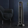 Devanti Electric Ceramic Tower Fan Heater Portable Oscillating Remote Control 2400W Black Deals499